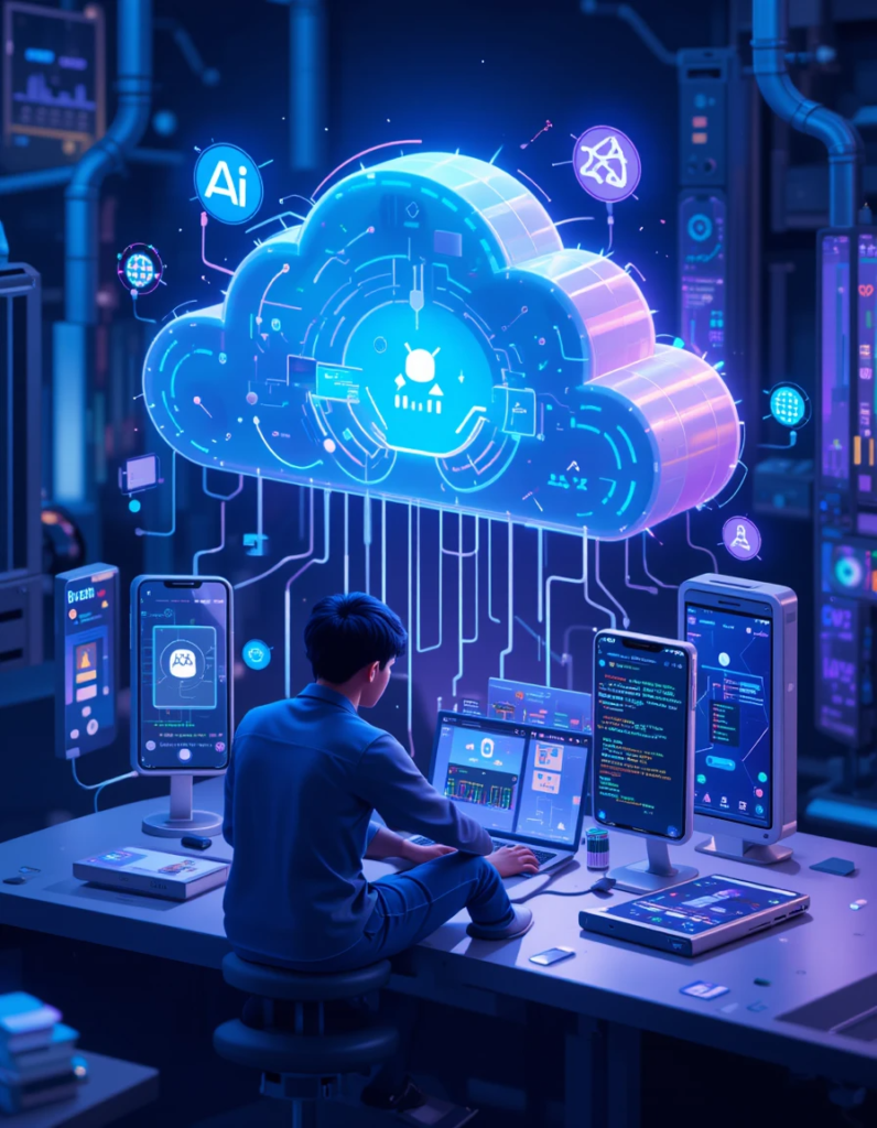 Cloud Computing in Android Development Cloud computing is a modern technology that allows developers to store and process data over the internet instead of using local devices. It makes Android app development faster, more efficient, and scalable. In this blog, we will discuss cloud computing, its benefits, and how Android developers can use it.