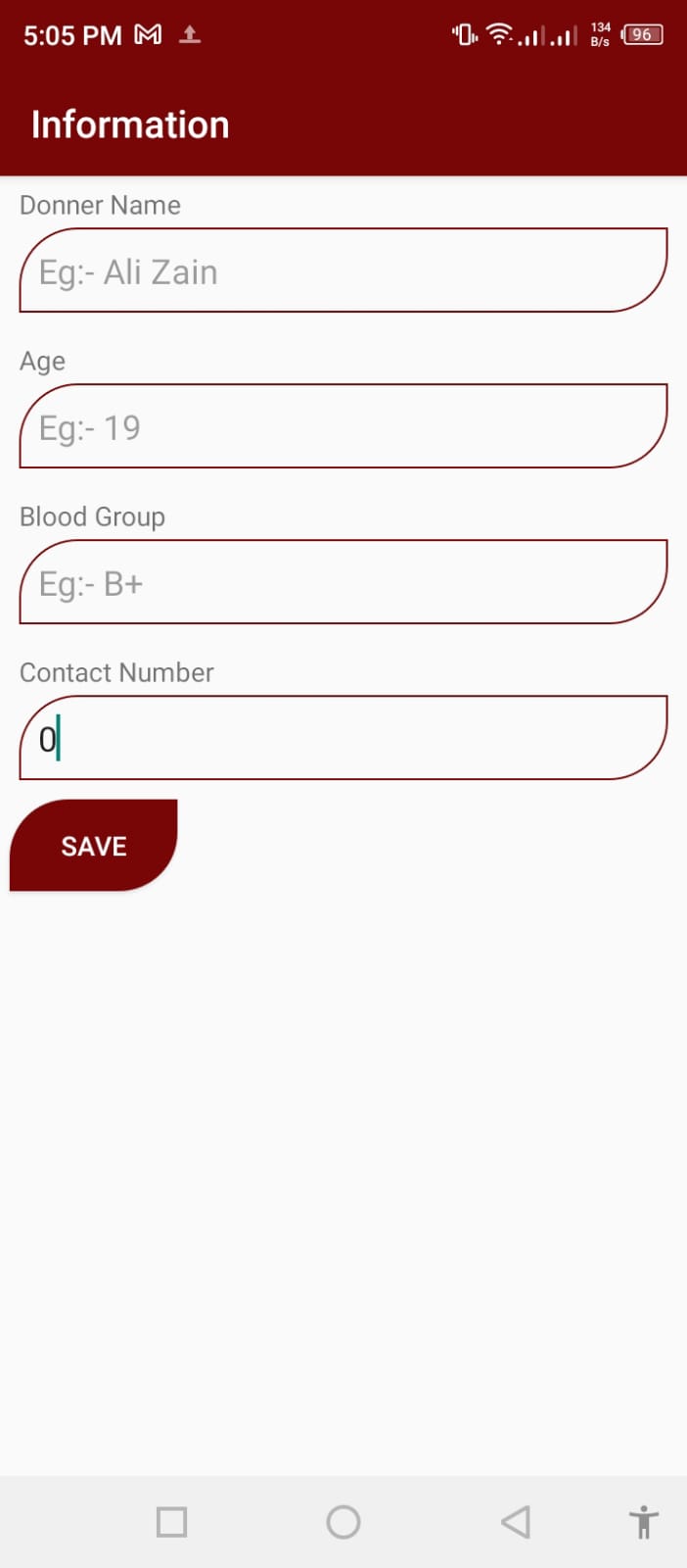 blood donation app